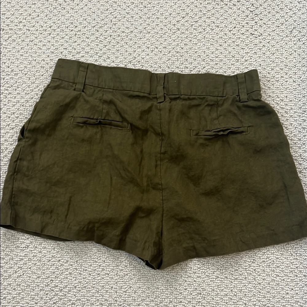 Olive Green Reformation Women's Shorts - Picture 4 of 5